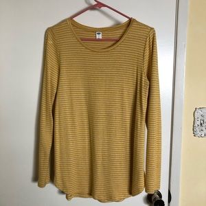 Mustard stripped top